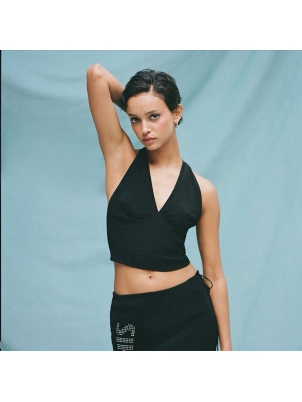 Realisation Par The Tennessee silk halter top in Viva Las Vegas